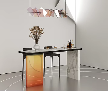 Acrylic small bar 3d model