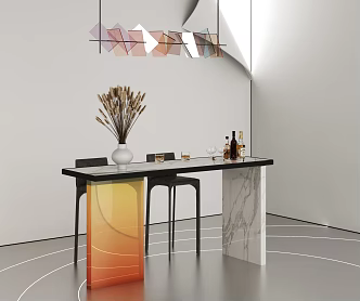 Acrylic small bar 3d model