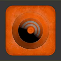 Orange And White Traffic Cone With Reflective Stripes For Road Safety Isolated On Gray Background
