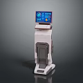 Standalone Health Check Machine With Digital Display And Pedal Base For Body Measurement