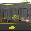 Complex Industrial Mechanical Structure With Circular Central Component And Symmetric Layout