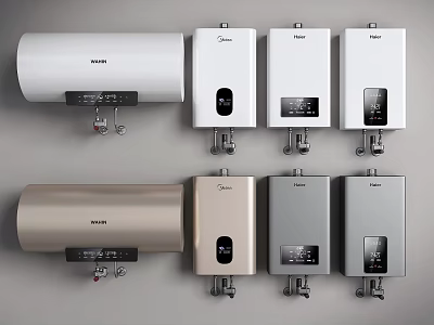 Haier Electric Water Heaters with Modern Design and Various Colors for Home Daily Use 3d model