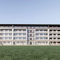 New Chinese-style Residential Building Multi-storey Residence 3d model