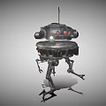 modern robot detection robot 3d model