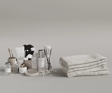 Modern toiletries 3d model