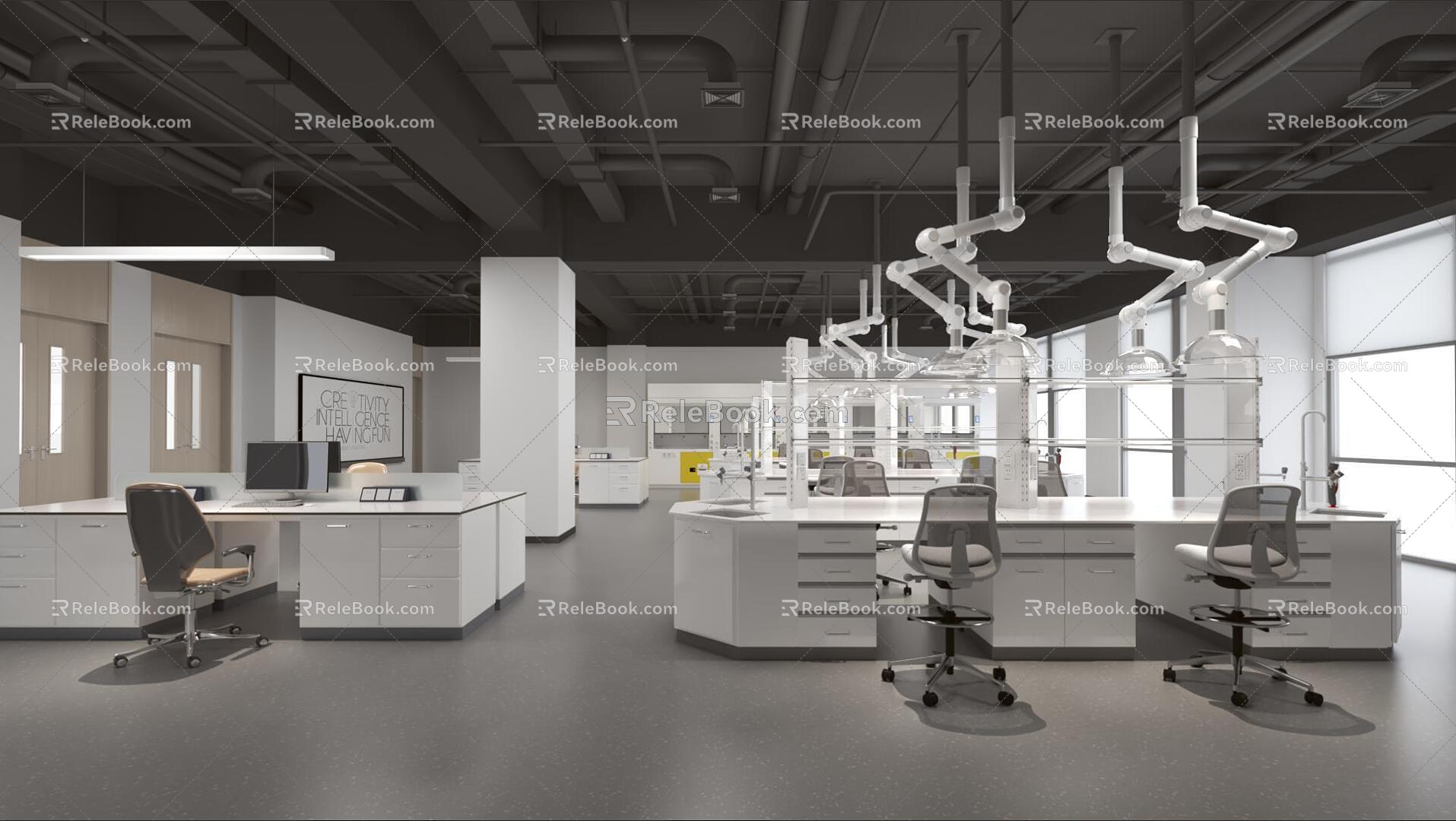 Laboratory Research Room model