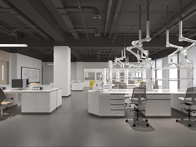 Laboratory Research Room model