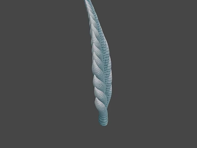 Game Movie Mythical Character With Blue Spiral Coiled Tentacle Design 3d model