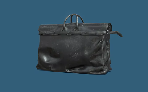 Leather Bag Handbag Office Bag Schoolbag 3d model