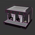 Computerized Espresso Coffee Machine With Dual Metal Nozzles And Control Panel