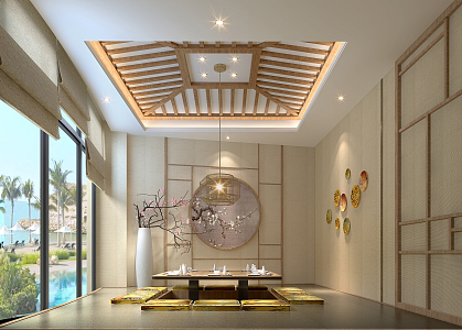 Japanese-style private rooms 3d model