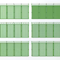 Green Fences with Various Mesh Styles and Patterns for Outdoor Security and Decoration