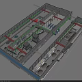 Industrial Factory Interior Featuring Robotic Arms Conveyor Belts And Production Lines