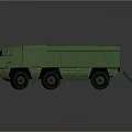 Green Military Armored Tank Vehicle 3D Rendering
