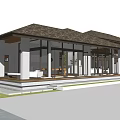 Modern Club Architecture Leisure Club 3d model