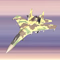 Various Military Fighter Jets With Different Camouflage And Design Patterns 3d model