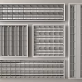 Various Styles of Air Conditioner Vents with Different Grille Designs for Home Use