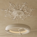 French Chandelier Gypsum Chandelier 3d model