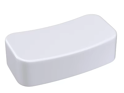 Practical White Soap Dish For Home Daily Washing Supplies And Bathroom Use 3d model