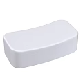Practical White Soap Dish For Home Daily Washing Supplies And Bathroom Use