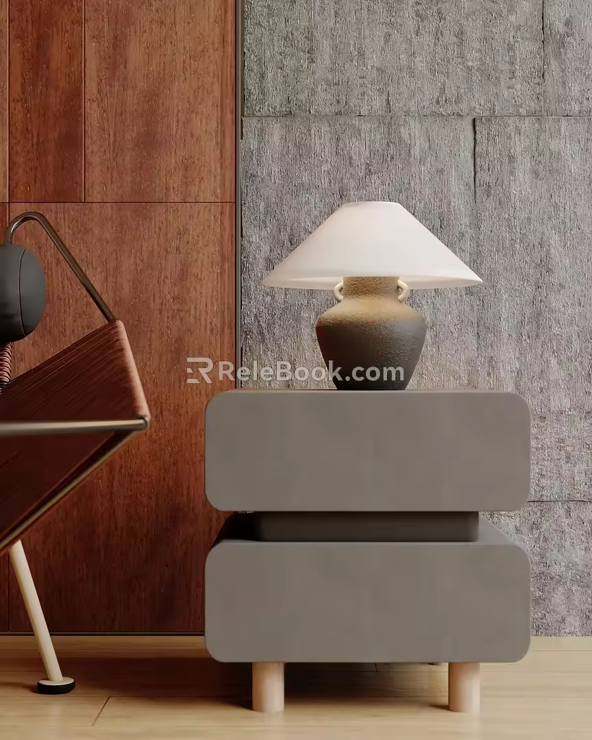 Modern table lamp table lamp side table lamp 3d model