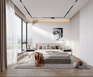 Modern Bedroom 3d model