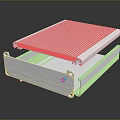 White Hardware Tool Enclosure With Open Design And Heat Dissipation Features