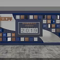 Modern Bedroom Showroom Display With DarUCCI Double Beds And Blue Lighting
