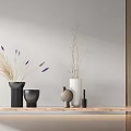 Modern Vase Dried Branch Vase Flora Combination 3d model