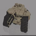 Flat Open Door Design For Military Tank 3D Model With Detailed Features