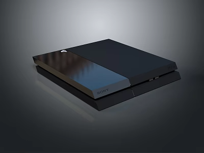 Sony Black Entertainment Console With Sleek Modern Design For Home Entertainment 3d model
