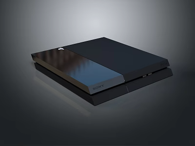 Sony Black Entertainment Console With Sleek Modern Design For Home Entertainment 3d model