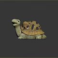 Cute Parent and Baby Turtle Sculpture with Hollow Shell Design