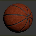 Red Textured Basketball With Black Lines For Daily Life Sports Use