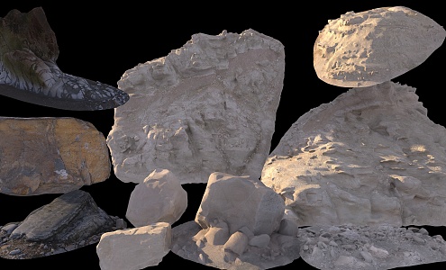 Stone mound 3d model