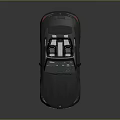Gray Convertible Sports Car With Open Top Sleek Design And Black Wheels On Reflective Surface