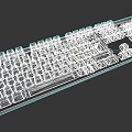 Colorful RGB Backlit Mechanical Gaming Keyboard With LED Lights And Full Size Layout