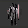 Futuristic Fantasy Blade With Glowing Blue Pink Hues Mechanical Structure And Energy Core
