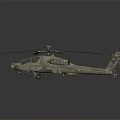 Advanced Attack Military Helicopter With Main Rotors Tail Rotor Weapon Systems And Sensor Gear