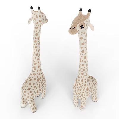 Modern Doll Plush Toy Giraffe 3d model