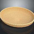 Bamboo Plate Basket Bamboo Basket Straw Basket Vegetable Basket Egg Basket Storage Basket Bamboo Basket Storage Basket 3d model