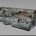 Wood and Stone Artistic Sculpture With Natural Textured Surface And Unique Decorative Design
