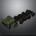 Heavy Duty Military Vehicle Truck Chassis With Multi Wheel Design Structure