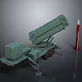 Military Weapon System With Mobile Missile Launcher Vehicle And Tactical Rocket