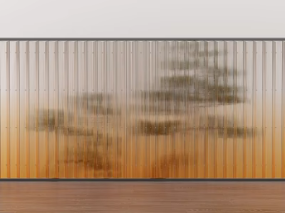 Modern partition Changhong glass 3d model