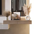 Modern TV background wall 3d model