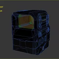 Optical Tactical Red Dot Sight With Orange Lens And Black Durable Housing
