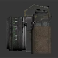 OLYMPUS Digital Camera With Vintage Design Zoom Lens And Leather Texture