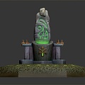 Altar Altar Game Environment Game Scene Fairy Tale Scene Fairy Tale Magic Scene Magic Item 3d model