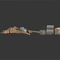 Practical Household Supplies Including Wooden Rack Fabric Barrels And Scrolls